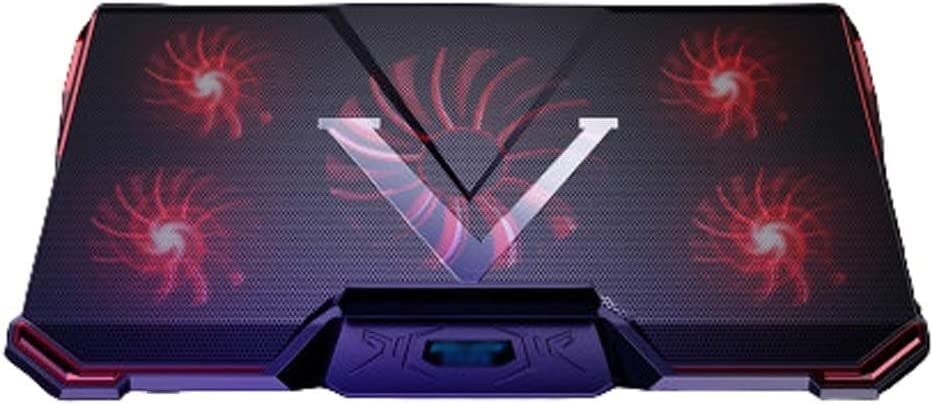 Support de refroidissement pour ordinateur portable 12-17" avec 5 ventilateurs LED