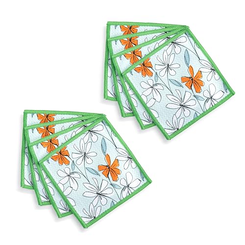 Servilletas de tela reutilizables DEMDACO, 5 x 5 pulg, juego 8 miniatura 5