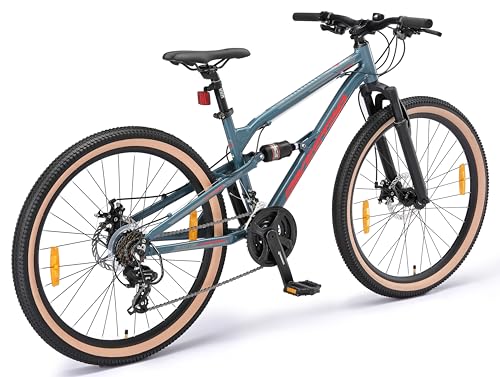Herrenfahrrad Bikestar Aluminium Mountainbike 21 Gang mit Scheibenbremse
