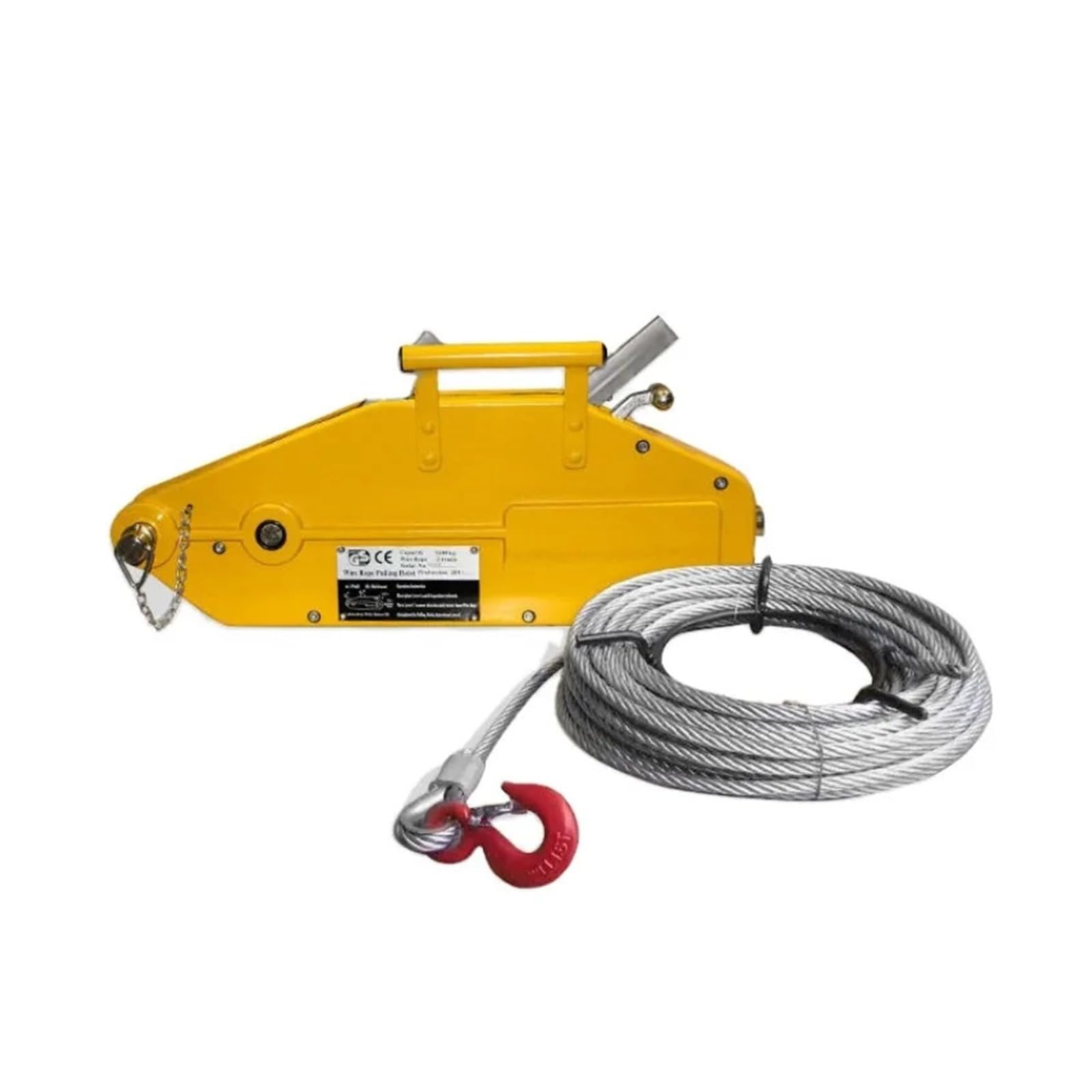 BHFPFZA Manual Hand Winch with Ratchet Cable Puller and Wire Rope for Trailer and Boat Use