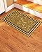 Stair Treads Non-Slip Landing Mat - Skid Resistant Rubber Back Landing Rug - Beautiful Design Landing Mat for Bottom of Stairs - Floormat - Doormat (20" x 30") Beige Floral