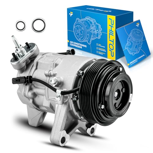Image of PHILTOP AC Compressor Compatible with 2012-2014 Chevy Impala, 2012-2016 Terrain 3.0 /3.6L, Equinox 3.0 /3.6L, 2014-2016 Impala Limited, Air Conditioning Compressor