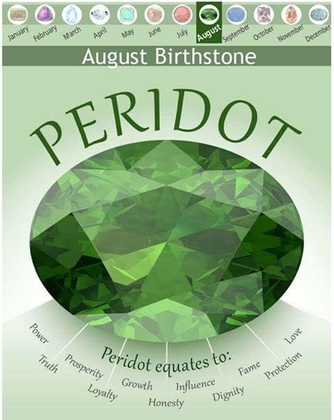 8x10mm Natural Peridot Gemstone Birthstone & Statement Silver Ring For Women Ring Size 5-10 - Image 4