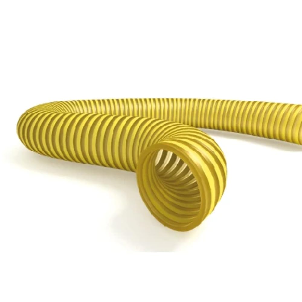 Tubo en espiral alimentaria amarillo diámetro 35 m 50