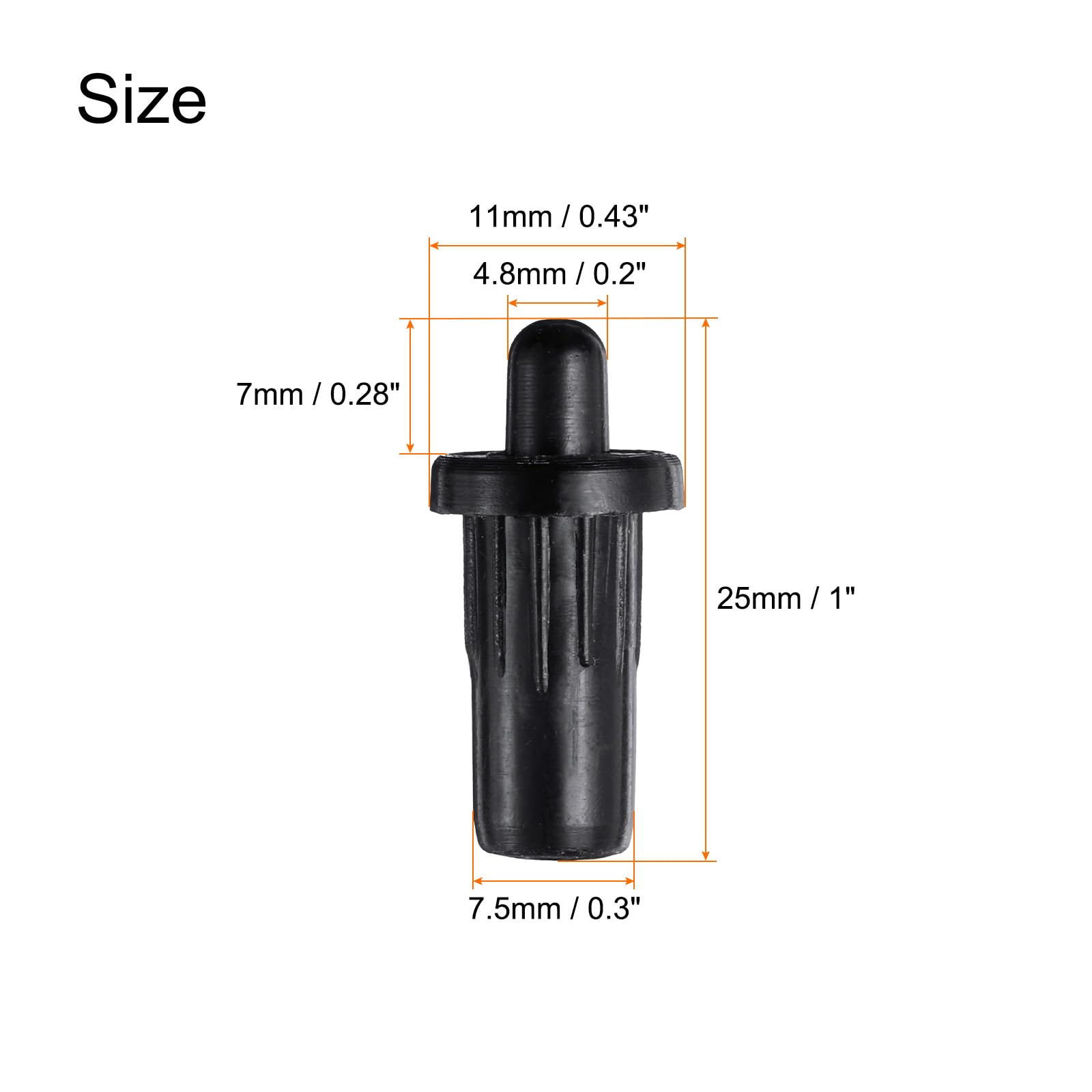 uxcell 7.5mm Cabinet Door Repair Pins - Image 2