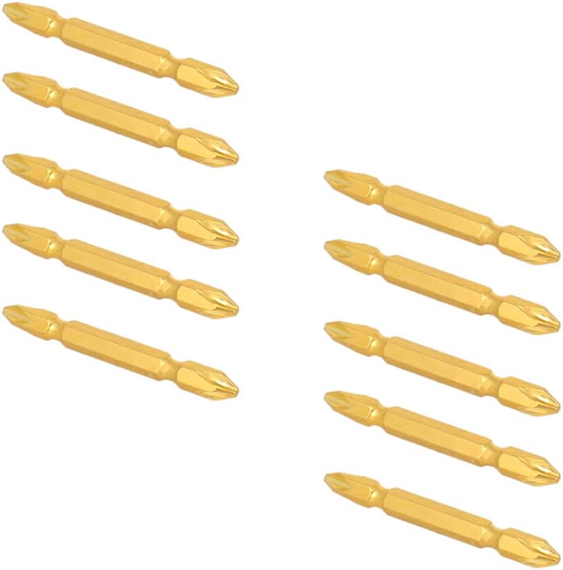 Utoolmart Double End Phillips Screwdriver Bits, 6mm PH2 Screwdriver Bits, 1/4 inches Hex Shank 100mm Long, 10 Pcs
