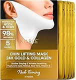 MAREE V Line Lifting Mask with 24K Gold – Deep Collagen Face Mask for Women – Jawline Shaper Mask with Retinol & Hyaluronic Acid – Neck Tightening & Firming - Double Chin Strap for Face Lift