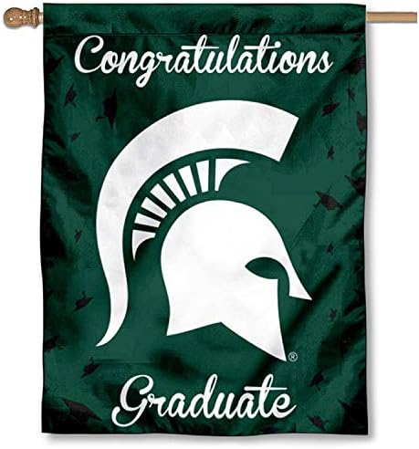 Michigan State Spartans Graduation Gift Banner Flag
