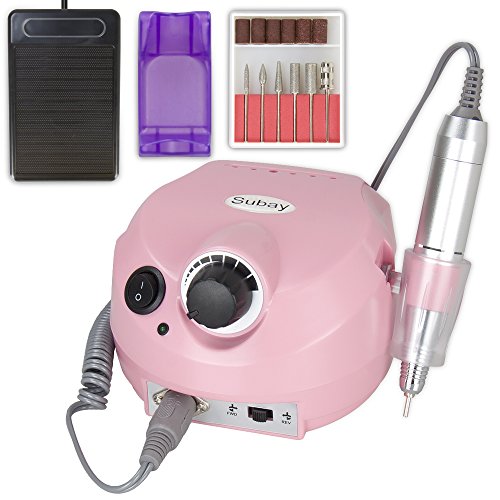 110V Pink Electric Acrylics Nail Art Drill File Manicure Pedicure Kit Bits Professional Salon Machine Manicure Pedicure Kit