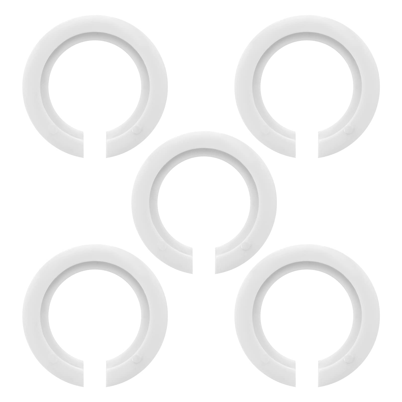 Cliplanyard E27 to E14 Plastic Lamp Shade Ring Converter, 10 5 2 Pack Screw Lamp Shades Reducer Washer E27 Lamp Ring, 42mm to 29mm Light Shade Adapter with Duplex Ring Fitting(5 pack)