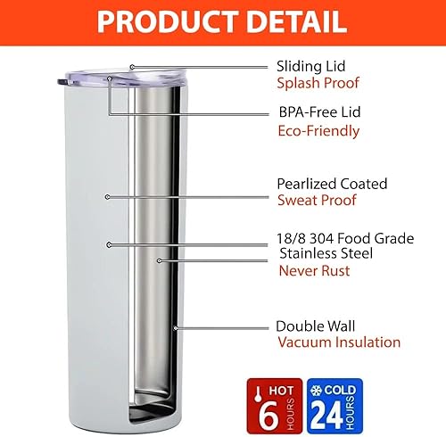 Miniatura 3 de IZI POD Vaso delgado personalizado de 20 onzas vaso para profesores regalos de agradecimiento para profesores regalo para profesores regalos para