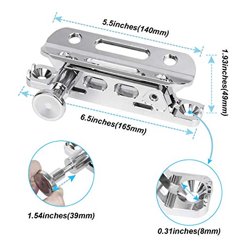 Sulokiy Chrome Quick Release Fire Extinguisher Mount Roll Bar Extinguisher Mount Fit For Jeep Wrangler UTV Polaris RZR Ranger Can-Am Maverick ATV