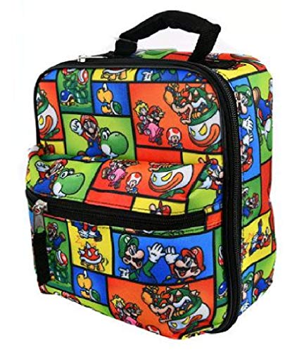 UPD Super Mario Lunch Bag with Front Pocket, Small, Multicolor