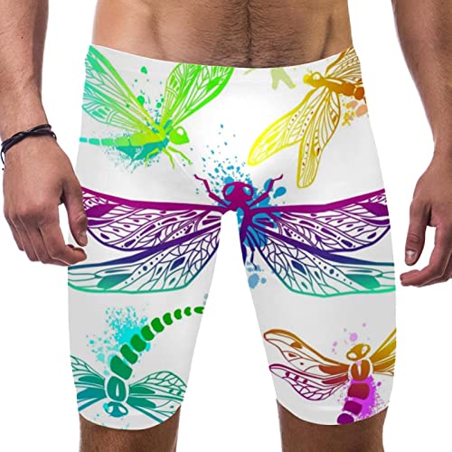 Short de bain garçon motif libellule fluo anti frottement taille M confortable