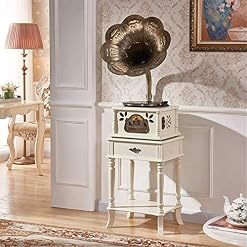 FWEOOFN Tourne-Disque, Haut-Parleur rétro Bluetooth Retro Corne Platine Vinyle Bluetooth Platine Vinyle Platine Cuivre… - Les Beatles, Paul McCartney, John Lennon, RIngo Starr, George Harrison FWEOOFN Tourne-Disque, Haut-Parleur rétro Bluetooth Retro Corne Platine Vinyle Bluetooth Platine Vinyle Platine Cuivre… – Image 2