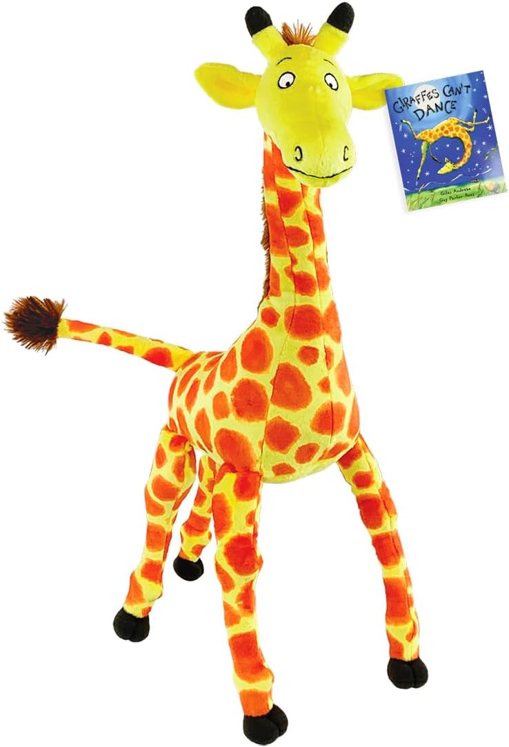 MerryMakers Giraffes Can't Dance Stuffed Animal, 16-Inch, Based on The Classic Children's Book by Giles Andreae