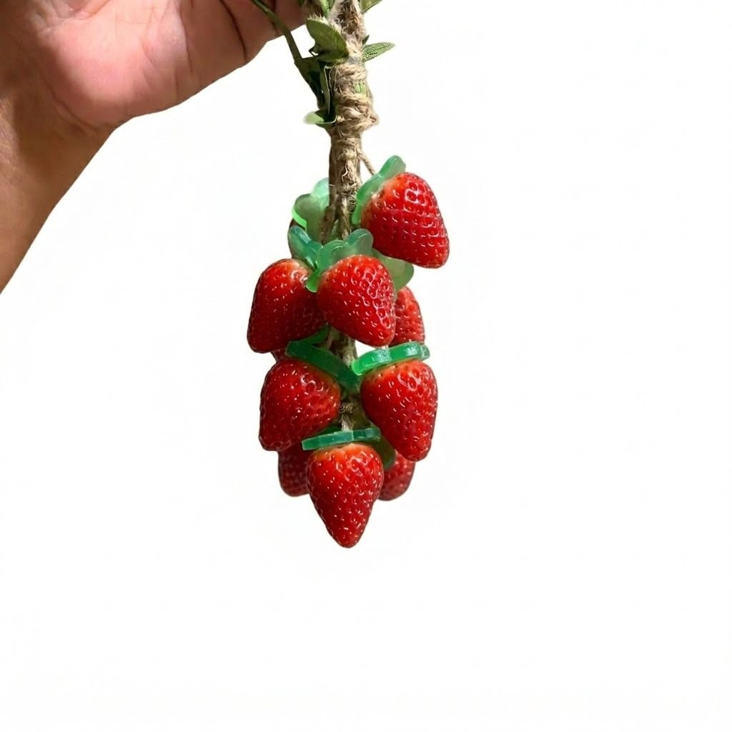 Handmade Strawberry Soap Gift Set – Realistic Strawberry Shaped Bars, Natural Fragrant Bath Decorative Hanging Rope Gift Pack Moisturizing Soap for Women, Kids Luxury Bath Essentials (Red)-picture-23