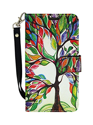Lg G5 Wallet Case - Mstechcorp, Magnetic Slim Folio Design Wallet Pouch For Lg G5 Phone Case - Includes Accessories (Artistic Tree) #TOP4