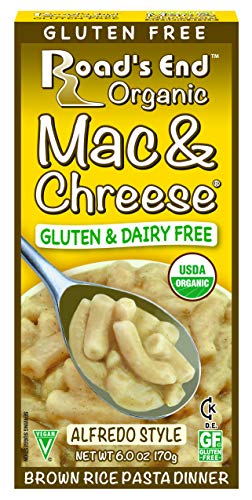 Road's End Organics Mac and Chreese, Organic, Gluten Free - Whole Grain Rice Elbows With Alfredo Sauce Mix Packet, 6-Ounce Boxes (Pack of 12)