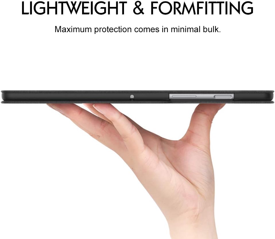 MoKo Case Fit Samsung Galaxy Tab S5e 2019, Premium Light Weight Stand Folio Shock Proof Cover Case with Auto Wake/Sleep for Galaxy Tab S5e SM-T720/SM-T725 Tablet - Slate Black