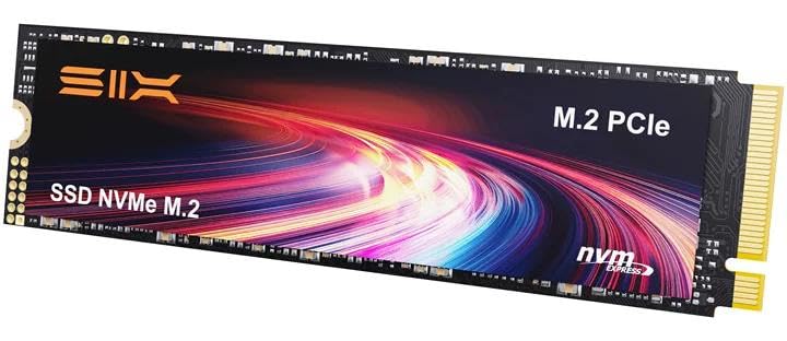 SIX X4000 1TB M.2 SSD PCIe Gen3x4 NVME SSD Solid State Drive - Up to 3400MB/s Read, 2600MB/s Write