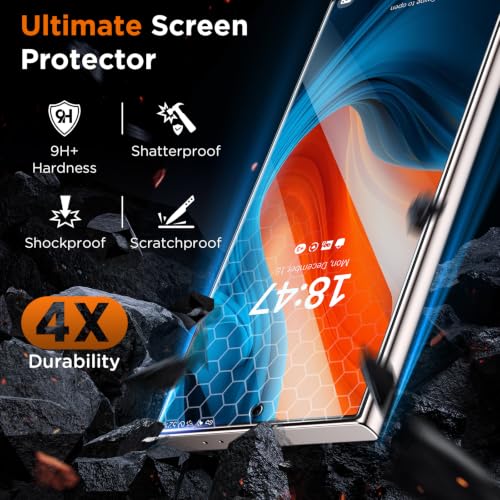 Image of LK for Samsung Galaxy S24 Ultra Screen Protector with Camera Lens Protector | [Fingerprint Compatible] Touch Sensitive, 9H Hardness Cell Phone Tempered Glass for S24 Ultra, HD Clear, 2+2Pack,Smartwatch