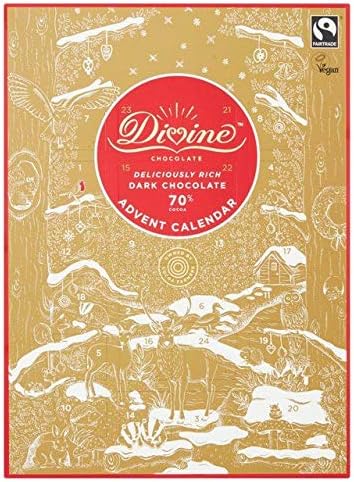 Divine Dark Chocolate Advent Calendar 85g, Christmas