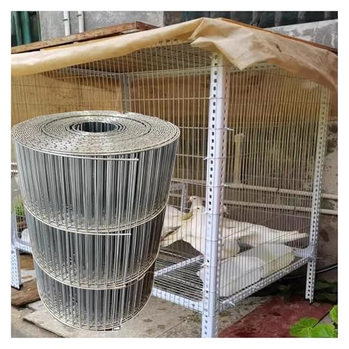 IEOWY Maschendrahtzaun 2,5 x 10 cm (0,51 x 12 m)