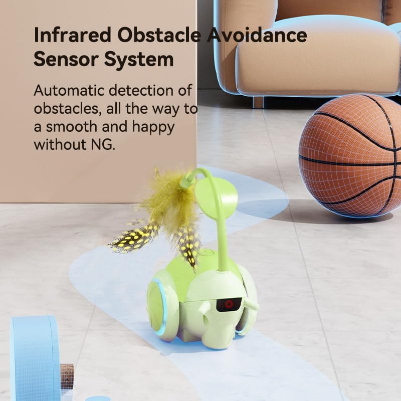 Miniatura 3 de Juguetes para gatos adultos aburridos de interior, juguete para gatos adultos con control remoto con 4 direcciones, luces LED, juguete interactivo