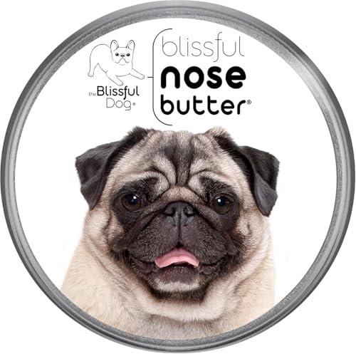 Image of The Blissful Dog Fawn Pug Nose Butter for Dry, Cracked Skin, Lick-Safe Dog Nose Balm with Moisturizing Shea Butter, Almond, Olive, and Essential Oils, Pet Supplies, Scented, 4 oz.