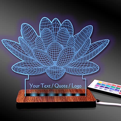 Image of Brown Cloud Customized Acrylic 3D Illusion LED Decorative Lamp /Light with Changing Colours for Personalized Gift to Friends and Family (DL24C) (1 Lamp)