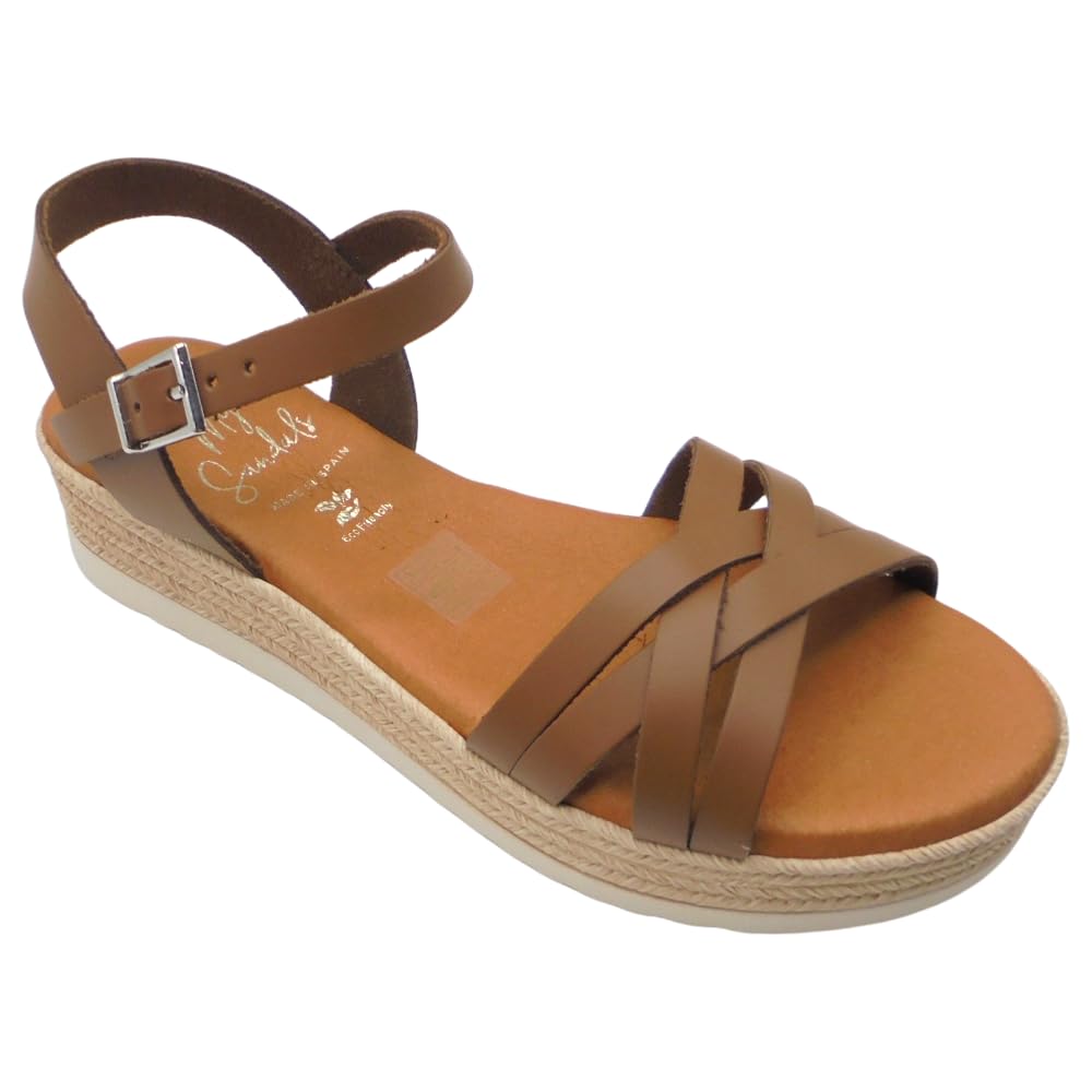 Oh! My Sandals - 6010 Zara Sandalias de Mujer cómodas con Plataforma Ligera y Plantilla Gel, Fabricadas en españa para: Mujer
