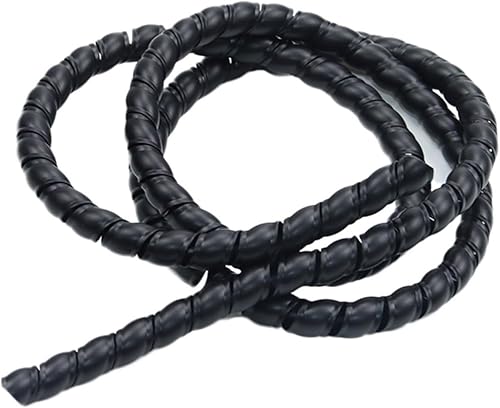 Tubo espiral de gestión de cables de 1M, tubo de poliuretano termoplástico (TPU, línea organizadora de línea, tubo de cuerda protectora de 0.236 in,