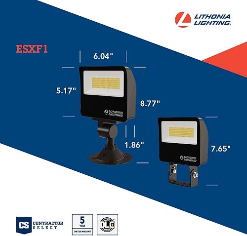 Miniatura 4 de Lithonia Lighting ESXF1 ALO SWW2 KY DDB M2 Luz LED exterior con interruptor, montaje en nudillo o yugo, bronce