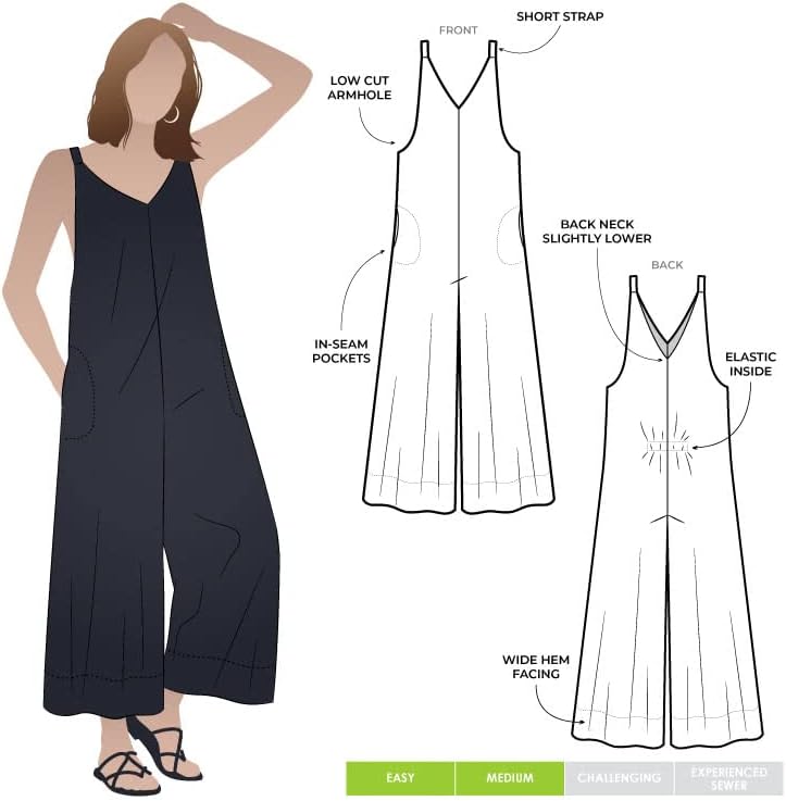 Style Arc Sewing Pattern - Norman Jumpsuit (Sizes 04-16)