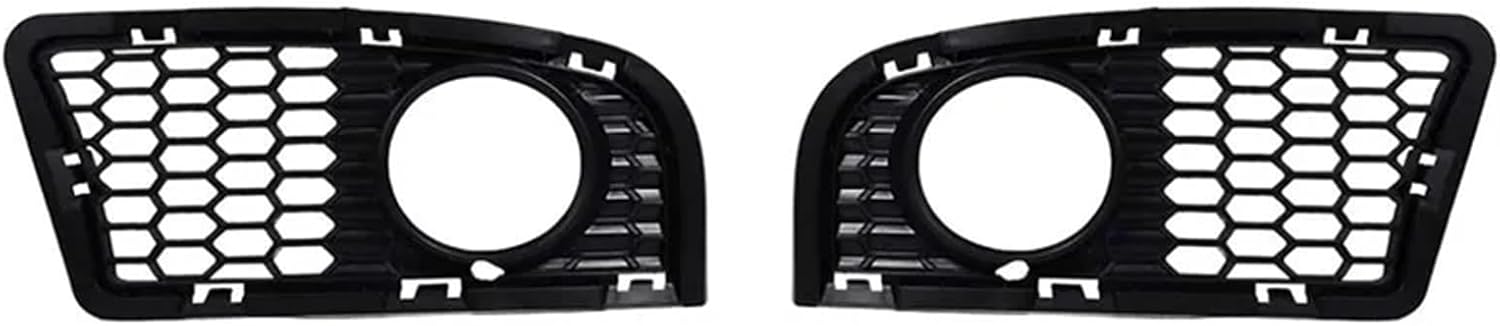 For BMW 5 Series F10 F18 520 523 525 Modified M5 Front Bumper Fog Lamp Net Frame Grille Cover 1 Pair(Install fog lamp net)