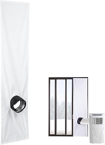 Miniatura 7 de Kit de paño de ventilación portátil para ventana de aire acondicionado, sello de ventana de aire acondicionado, ventilación universal de CA para
