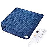 【Piel ecológica plástico & lavable a máquina】Franela de alta calidad, material suave y mejor aislamiento efectos. llévate el cable conector a partir y una máquina entre 40 °C, es aplicable para el cojín de calefacción fácil y cómodo de mantener limpio.