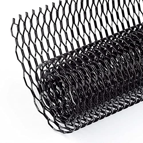Image of AggAuto Universal 40 inchx13 inch Car Grill Mesh - Aluminum Alloy Automotive Grille Insert Bumper Honeycomb Hole 10x38mm, One of the Most Multifunctional Shape Grids Orange