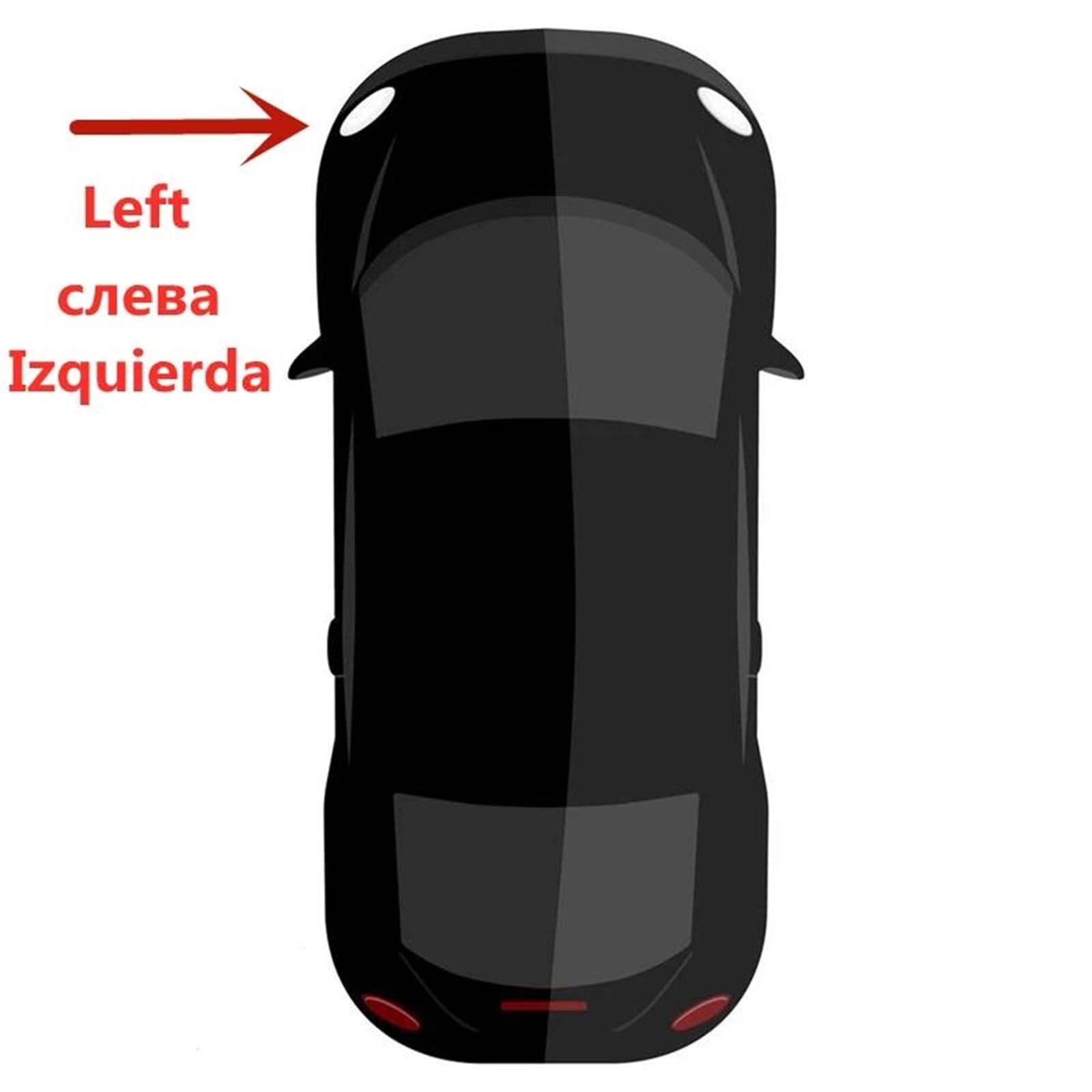 TREGOO Auto Copriobiettivo Faro Compatibile con A4 A4L B8 2009 2010 2011 2012 Copri Faro Anteriore per Auto Copri Faro Trasparente Custodia in Vetro Paralume Trasparente(Left)