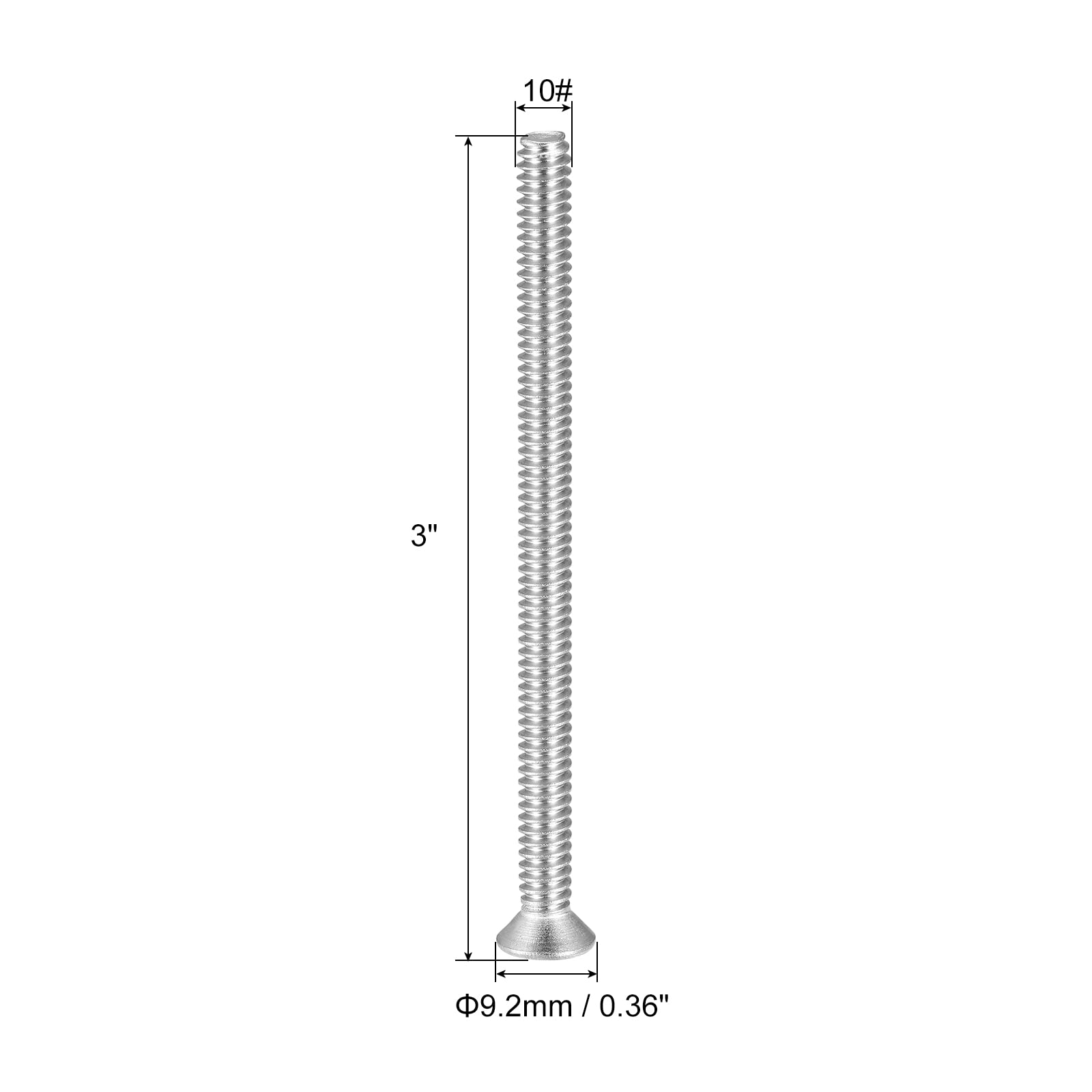 Uxcell #10-24 X 3/4″ Flat Head Machine Screws – 50-Pack, 304 Stainless Steel, Phillips Drive