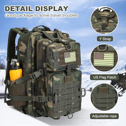 Mochila táctica Hannibal 45L para camping y trekking miniatura 4