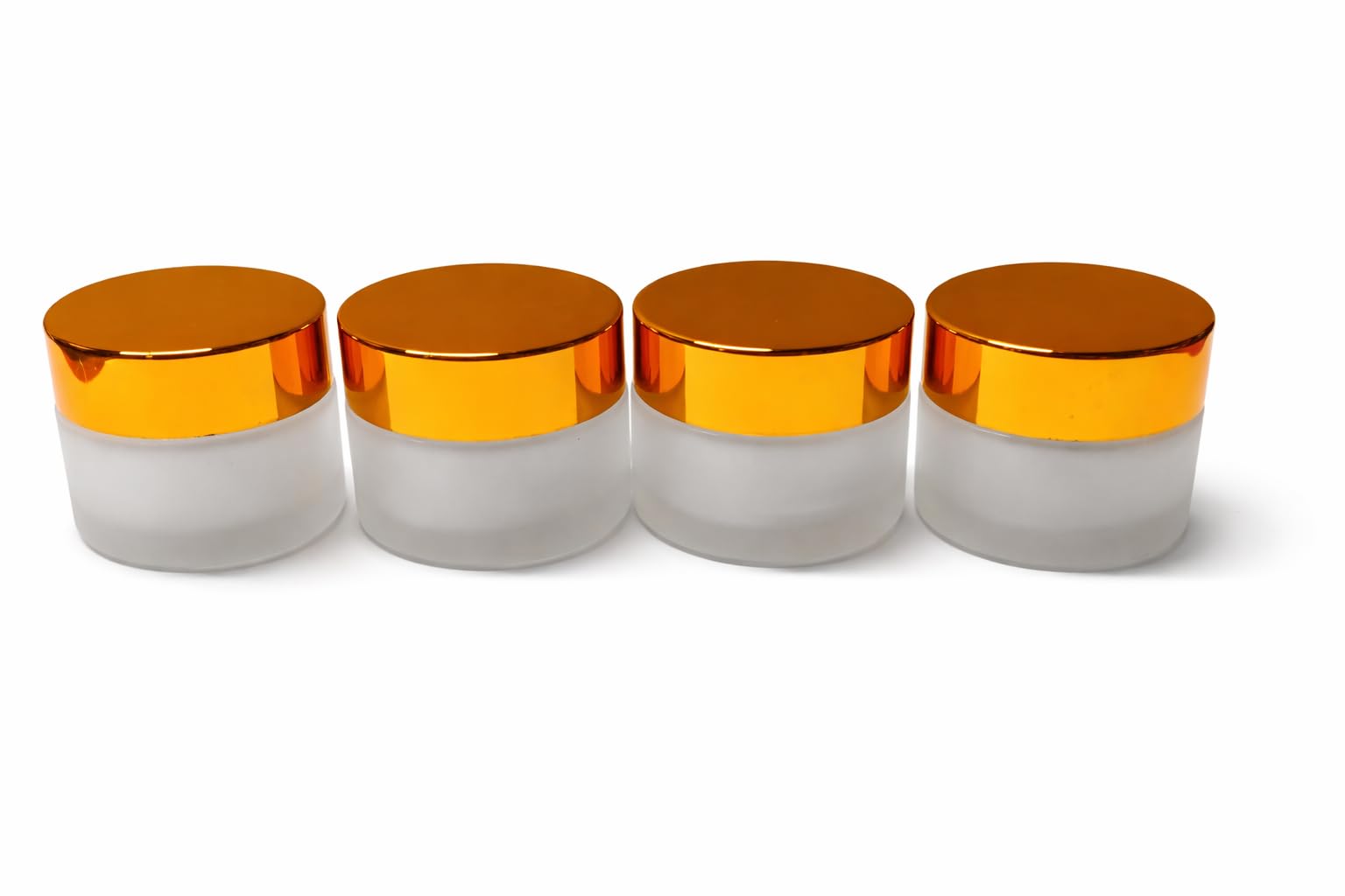 SHREE MAHA 15ml FROSTED GLASS Jar Container With Golden CAP And Lid Round Empty Glass Cosmetic Cream Container/Jars With White Inner Lids For Creams, Balms, Face Scrub, Body Cream Etc [ PACK OF 4PCS]-image-28