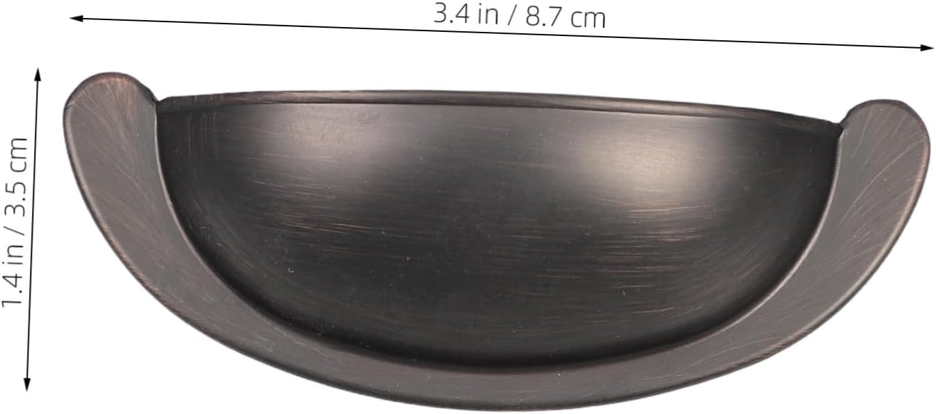 Uonlytech Semi Round Drawer Handles Unique Cabinet Pulls for Easy Installation Durable Material for Ergonomic Grip for Kitchen and Dresser
