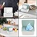 XhjzgcTech 2Pcs Diaper Wipes Dispenser, Refillable Wipe Container, Wipe Container with Sealing Design Lid, Keep Wipes Fresh,Wet Wipes Cases (White/Green)