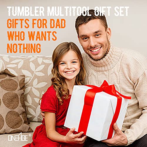 Oneage Gifts For Dad,Dad Birthday Gift,Best Dad Gifts,Gift Ideas For Dad,Dad Gifts From Daughter Son,Fathers Day,Tumbler Multitool Knife Gift Set-Gifts For Dad Who Wants Nothing #TOP6