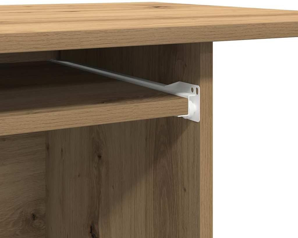 vidaXL Computer Desk Artisan Oak 31.5x19.7x29.5 Engineered Wood