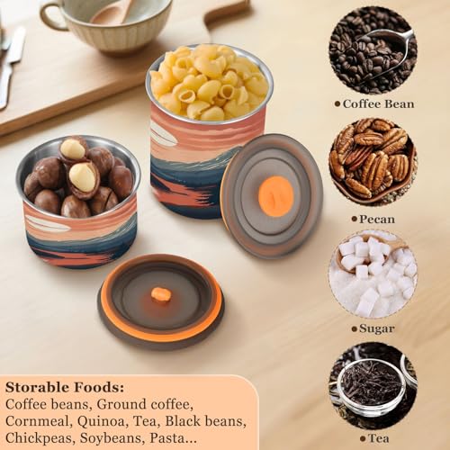 Envase Hermético de Acero Inoxidable 900ml para Café miniatura 5