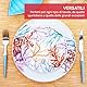 Avilia 18-teiliges Tafelservice aus Porzellan mit Meeresmotiven – Set für 6 Personen, bestehend aus flachen Tellern, Suppen- und Desserttellern, ideal für den täglichen Gebrauch und besondere Anlässe