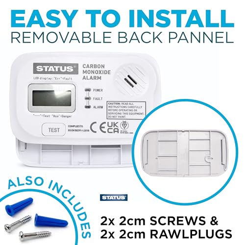 STATUS Monoxide Alarm, Home Carbon Monoxide Detector including Batteries, SDCMA2XAA1PB4 - Image 7